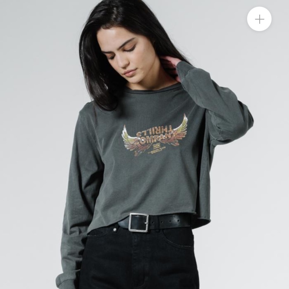 THRILLS  “Sacred Merch Crop Tee “